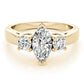3-Stone Marquise Engagement Ring