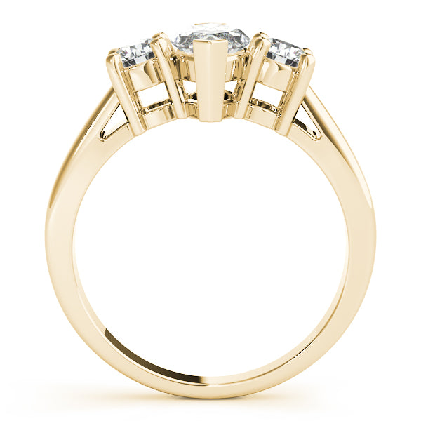 3-Stone Marquise Engagement Ring