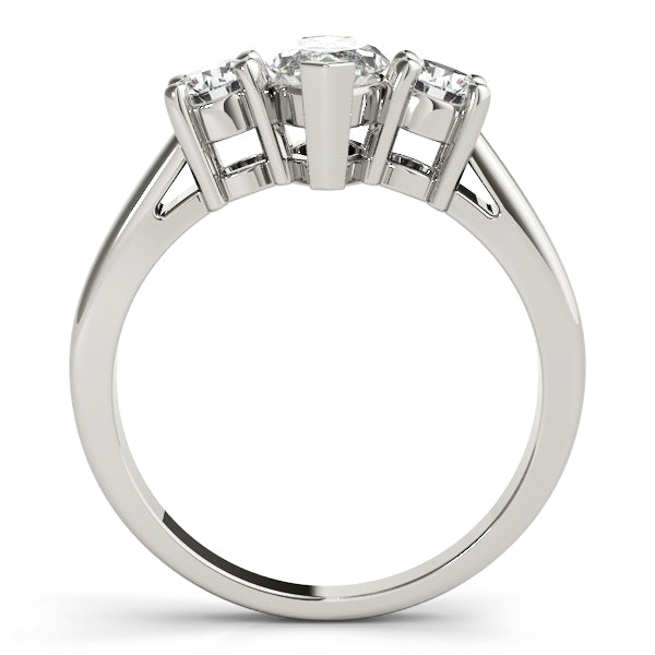 3-Stone Marquise Engagement Ring
