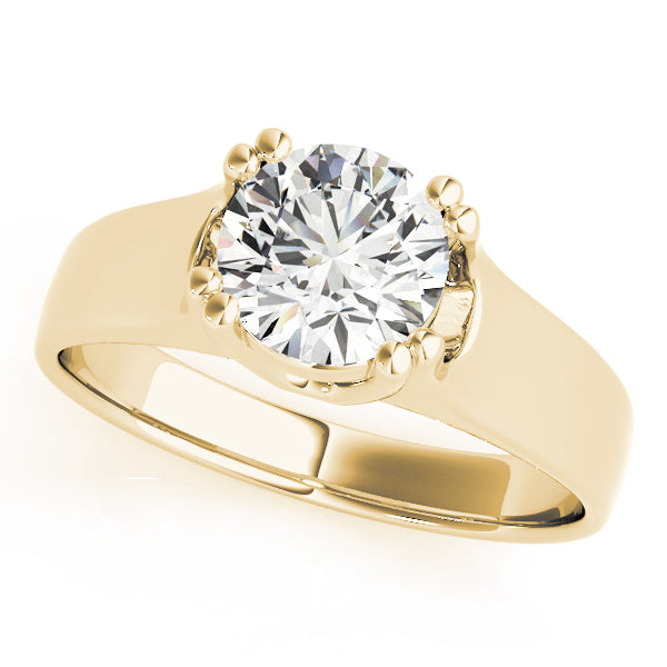 Solitaire Double Prong Engagement Ring