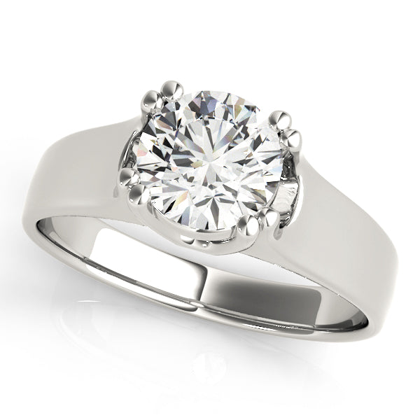 Solitaire Double Prong Engagement Ring