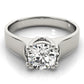 Solitaire Double Prong Engagement Ring