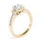 Single Row Oval Shape Color Ring