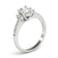 Single Row Oval Shape Color Ring