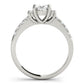 Single Row Oval Shape Color Ring