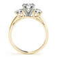3-Stone Round Trellis Engagement Ring