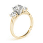 3-Stone Round Trellis Engagement Ring