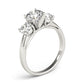 3-Stone Round Trellis Engagement Ring