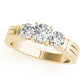3-Stone Round Engagement Ring