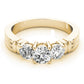 3-Stone Round Engagement Ring