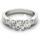 3-Stone Round Engagement Ring