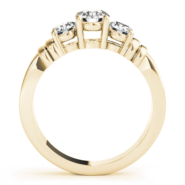 3-Stone Round Engagement Ring