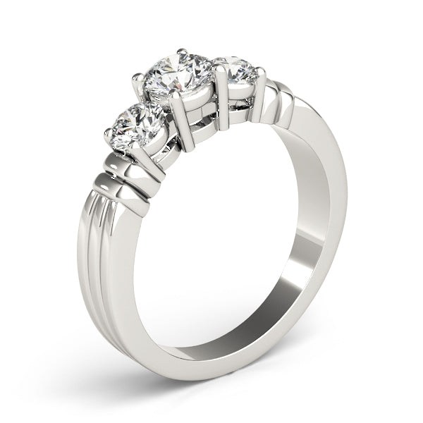 3-Stone Round Engagement Ring