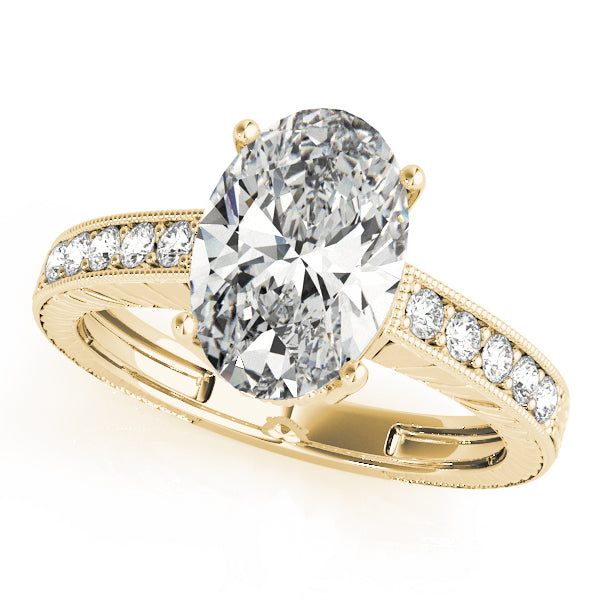 Vintage-Inspired Milgrain Engagement Ring