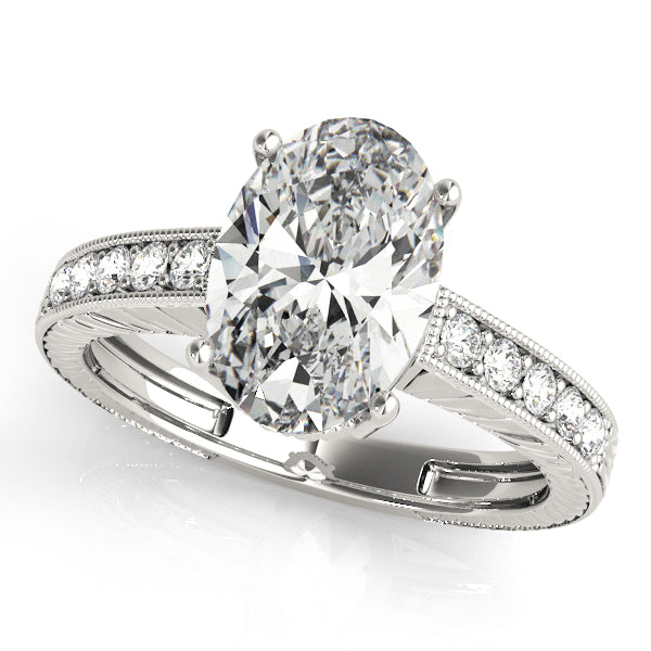 Vintage-Inspired Milgrain Engagement Ring