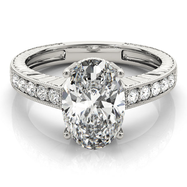 Vintage-Inspired Milgrain Engagement Ring
