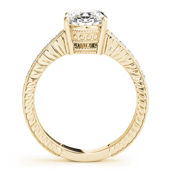 Vintage-Inspired Milgrain Engagement Ring