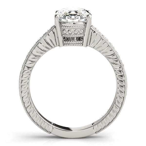 Vintage-Inspired Milgrain Engagement Ring
