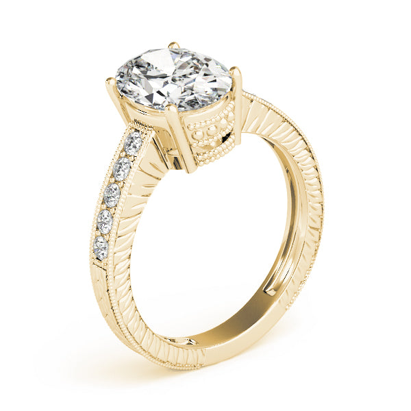 Vintage-Inspired Milgrain Engagement Ring