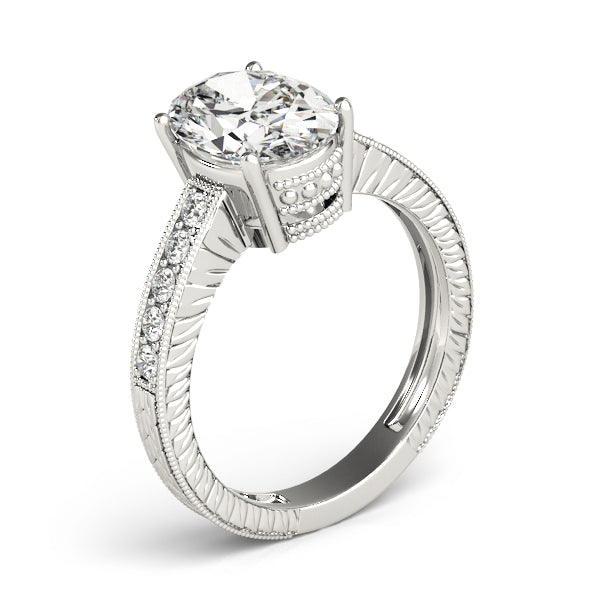 Vintage-Inspired Milgrain Engagement Ring