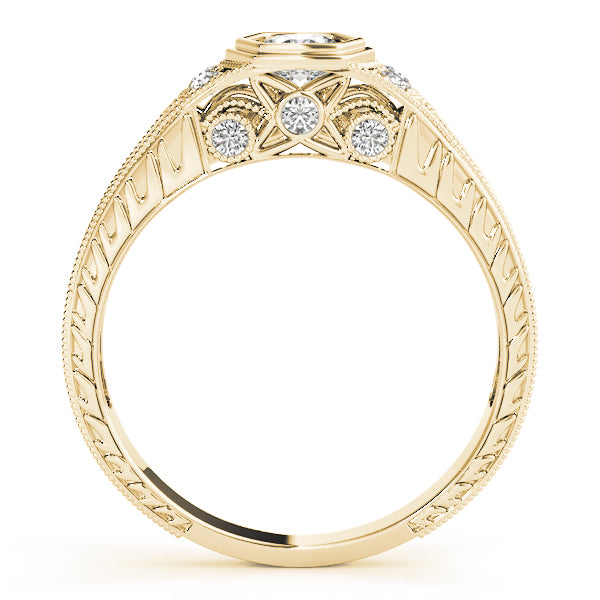 Vintage-Inspired Round Engagement Ring