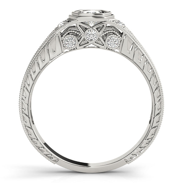 Vintage-Inspired Round Engagement Ring