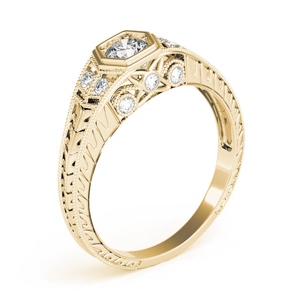 Vintage-Inspired Round Engagement Ring