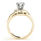 Bypass Swirl Prong In Channel Engagement Ring
