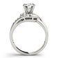 Bypass Swirl Prong In Channel Engagement Ring