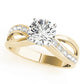 Swirl Channel Set Engagement Ring