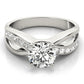Swirl Channel Set Engagement Ring