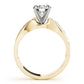 Swirl Channel Set Engagement Ring