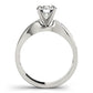 Swirl Channel Set Engagement Ring