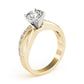 Swirl Channel Set Engagement Ring