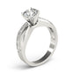 Swirl Channel Set Engagement Ring
