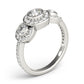 ENGAGEMENT RINGS 3 STONE ROUND