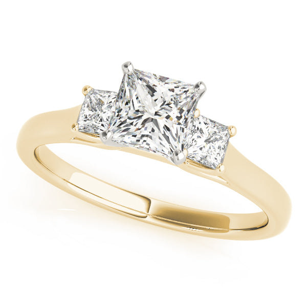 ENGAGEMENT RINGS 3 STONE PRINCESS