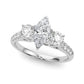 3-Stone Single Row Engagement Ring