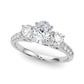 3-Stone Single Row Engagement Ring