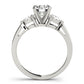 3-Stone Round & Pear Engagement Ring
