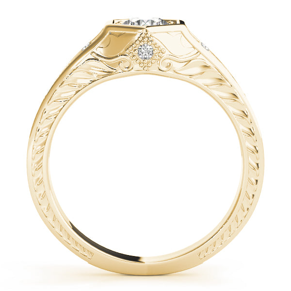 Vintage-Inspired Round Engagement Ring