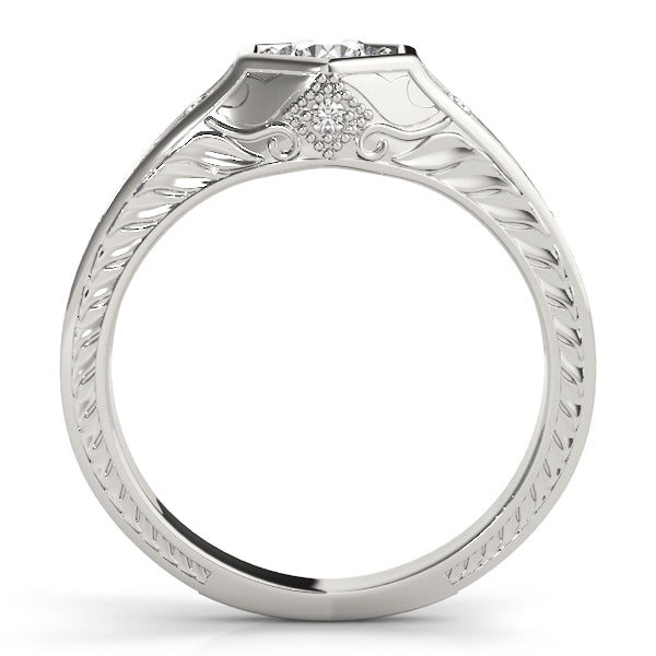 Vintage-Inspired Round Engagement Ring