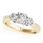 ENGAGEMENT RINGS 3 STONE ROUND