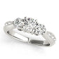 ENGAGEMENT RINGS 3 STONE ROUND
