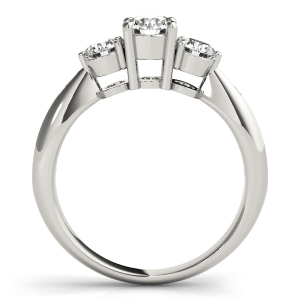ENGAGEMENT RINGS 3 STONE ROUND