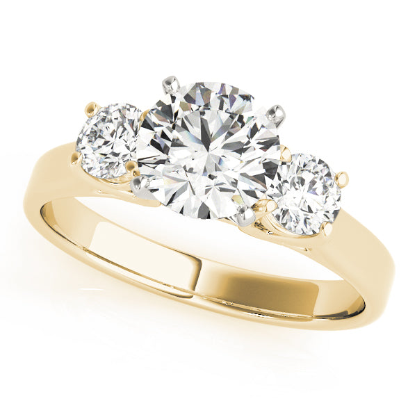 3-Stone Round Engagement Ring