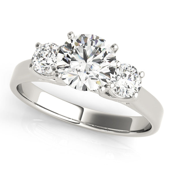 3-Stone Round Engagement Ring