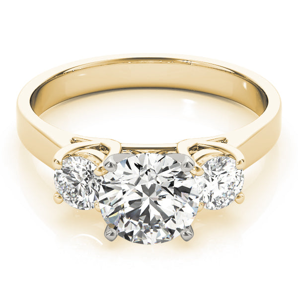 3-Stone Round Engagement Ring