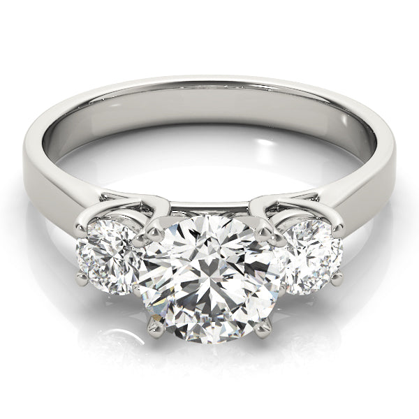 3-Stone Round Engagement Ring