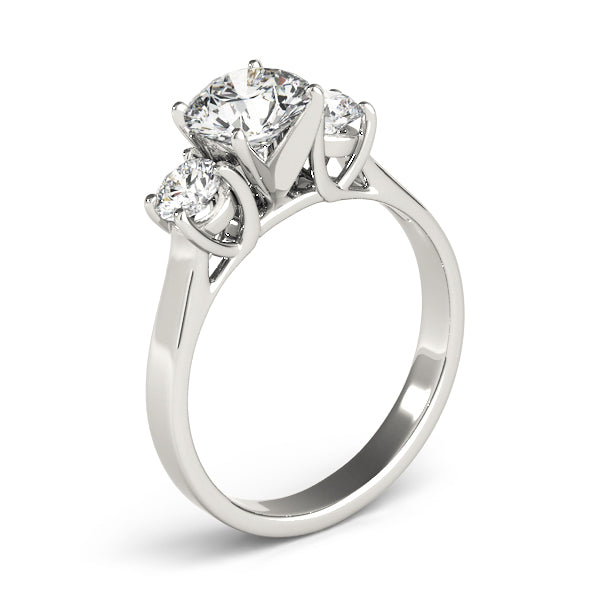 3-Stone Round Engagement Ring